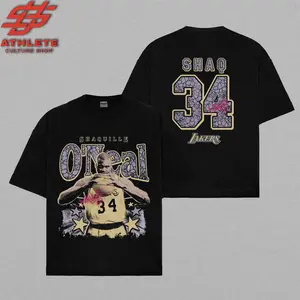 [LEO]Shaquille O'Neal 34 Shirt Cotton, Shaq Fans, The Diesel Shirt, Shaq Daddy Fans, Big Aristotle Fans, Shaq Nation Fans, Basketball Shirt, Game Day Fit.Gift For Basketball Youth + Adult Fans