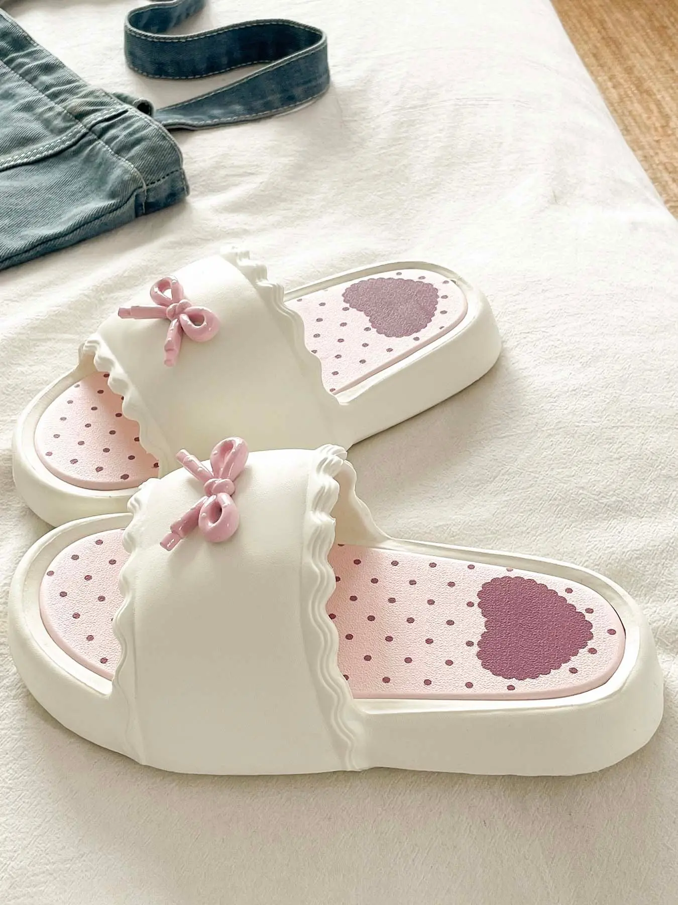 Summer Bestseller Cute Sweet Style Sandals for Women, Eva Soft Sole, Comfortable Lightweight, Versatile Beach & Home Wear, One-Piece Flip Flops, Casual Slipper Sandals, Summer Slide Slippers, Slipper Shoes