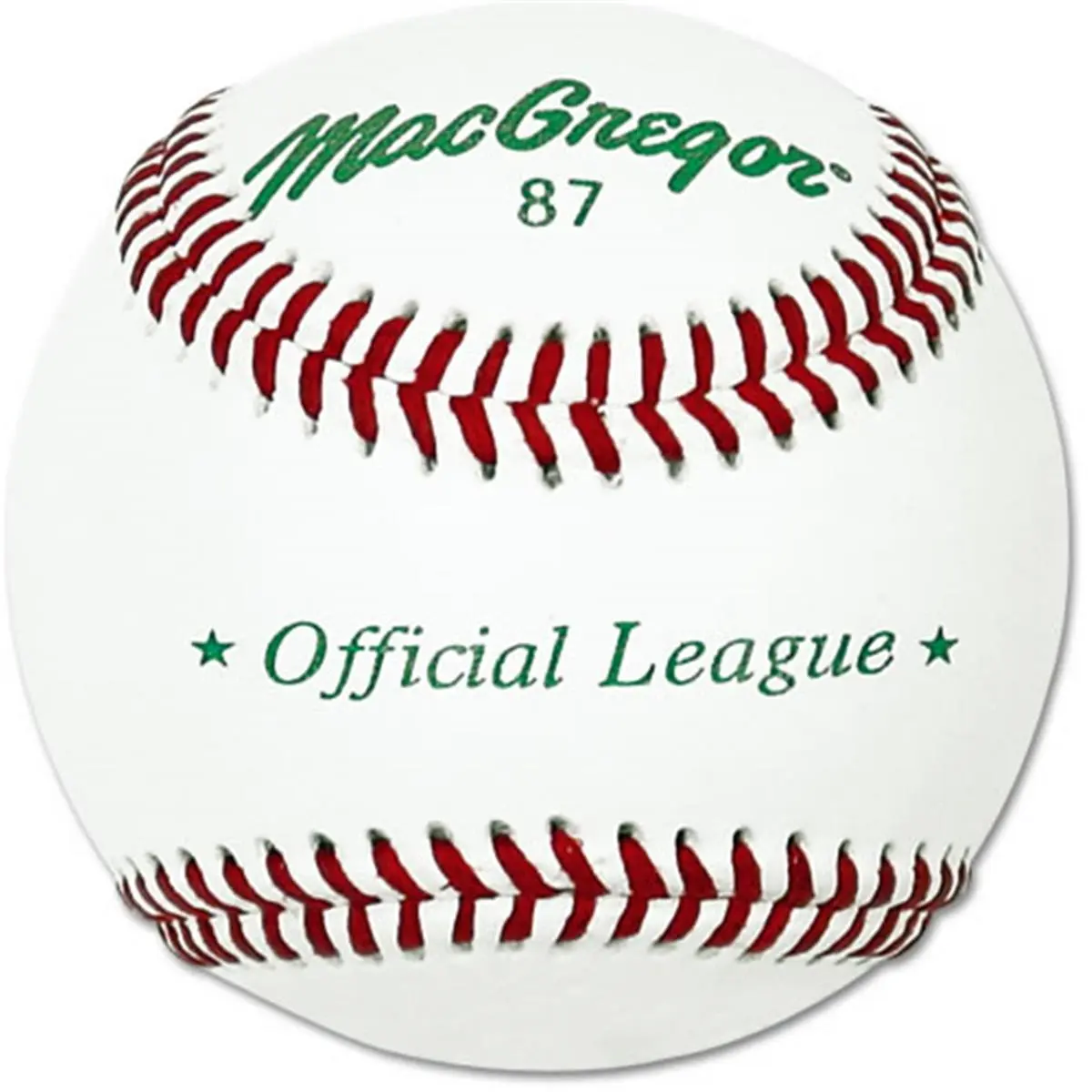 MacGregor MCB87SPX Official #8 Split Leather Baseball, Rubber-Constructed, Youth & Official League Game Baseballs