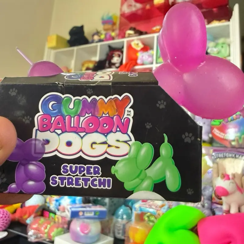 Gummy balloon dog squishy stress relief toy