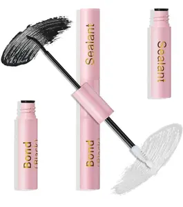 Lash Bond and Seal 10ml Individual Lashes Glue and Seal Super Strong Hold DIY Lash Extension Kit Hold 72 Hours Waterproof Cluster Lash Glue Eyelash Extension Kit
