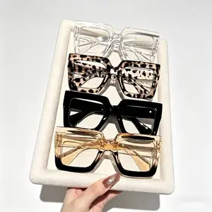 4-Pack Unisex Trendy Leopard & Ombre Eyeglasses – Stylish Casual Eyewear for Daily & Outdoor Use outdoorfun