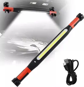 3000LM Super Bright Rechargeable Underhood Work Light with Magnetic Base & Hook, 360° Rotatable LED Flashlight for Car Repair, Construction Sites, Camping, Power Outages & Emergency Use, Long Lasting & Durable