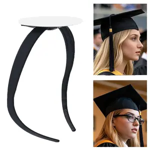 1pc/2pcs Graduation Cap Headband, DIY Graduation Cap Base Headband, Grad Cap Headbands, Accessory for College Graduation Ceremony Photos, graduation party supplies