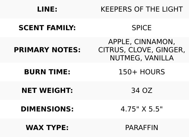 Aunt Kook's Apple Cider - 34 oz Papa Candle