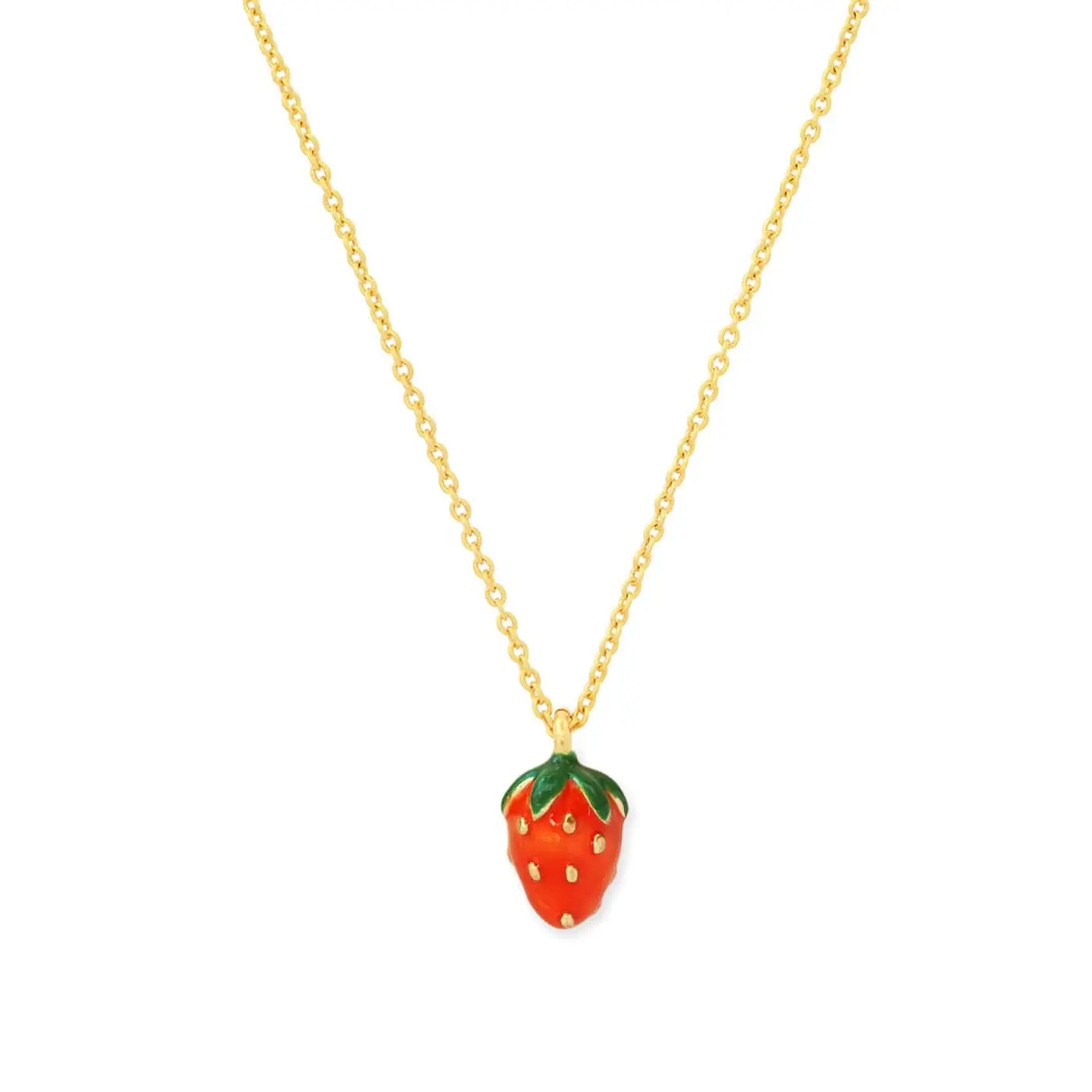 Strawberry Charm Necklace