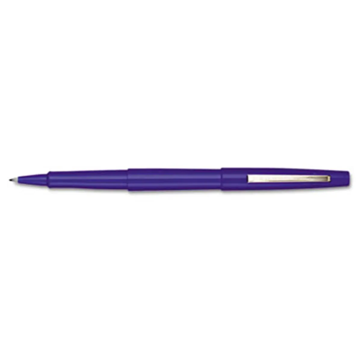 Paper Mate Point Guard Flair Porous Point Stick Pen - Left-Handed, Blue Quick-Dry Ink, Medium Fray-Free Tip, 12-Pack, Extends Writing Life, Bold Colors, Contoured Grip, Greater Control, Reduces Bleed Through (Office Stationery Writing Tool)