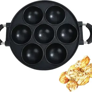 7-Hole Octopus Donut Pan, Multi-Size Cake Mold, Non-Stick Easy Release Baking Tray, Round Aluminum Alloy Cake Mould Model, Non Toxic Bakeware, Baking Tools