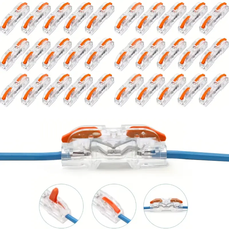 Single-Wire Interface Connector, Low Voltage Wire Connector with Locking Buckle, Fast Connect Plugs Led Light Strip Connectors, Lead Strip Automotive Wiring Electricity Power Distribution Secure,DIY Modular Design for Easy Assembly by Hobbyists-YY