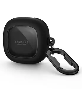 SURITCH Protective Case [ONLY CASE, No Buds Included] for Samsung Galaxy Buds FE(2023)/Buds 2 Pro(2022)/Buds 2(2021)/Buds Pro(2021)Buds Live(2020), Shockproof Sturdy Earbuds Cover for Charging Case with Heavy-Duty Carabiner