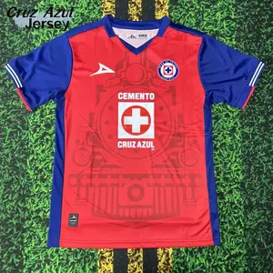 Mexican League Cruz Azul Jersey Home Blue Short Sleeve Soccer Jersey