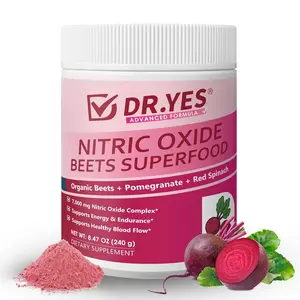 Organic Beet Root Nitric Oxide Powder - Supports Energy, Endurancet, Heart Health & Circulation for Smoothie, Baking & Juice, Vegan, Non-GMO, Gluten-Free (8.47oz / 240g)