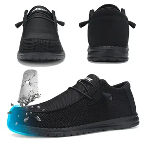 Steel Toe Shoes for Men Womens High-Cut Indestructible Construction Wide Work Safety Shoes Slip Resistant Comfortable Lightweight Breathable Sneakers SpringStatements