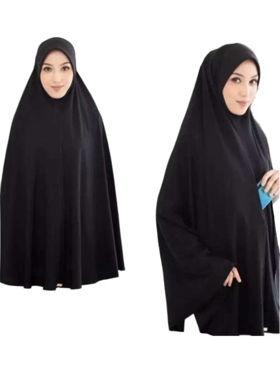 Long Prayer Khimar with pocket, convenient for Hajj and Umrah