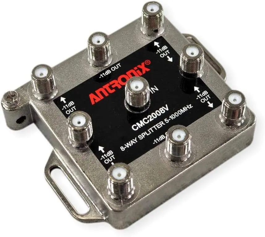 ANTRONIX CMC2008V DIGITAL SPLITTER DEVICE, 8 BALANCED OUTPUT CABLE TV & OTA, 5-1002MHz
