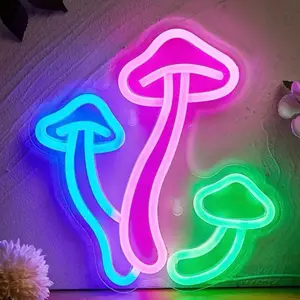 Mushroom neon light