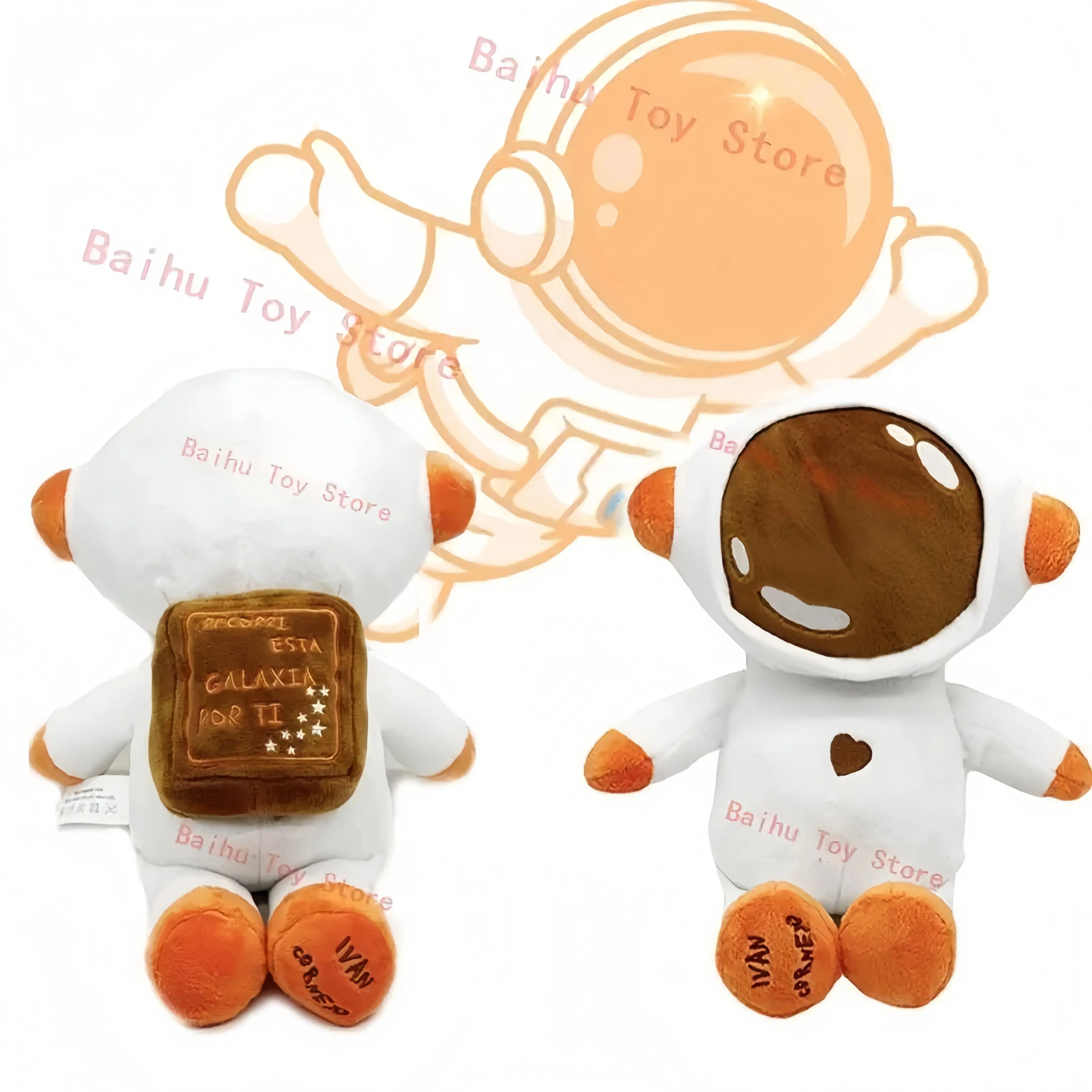 NEW Ivan Cornejo Astronaut Soft Plush Toy - Huggable Stuffed Animal with Cute Cartoon Look, Plush Exterior Feels Cozy and Cuddly, Whimsical Home Decor Collectible Gift for Fans