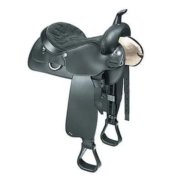 Wintec Western All Rounder Saddle - Semi QH Bars, Lightweight Equestrian Tack with Durability, Versatility, Even Weight Distribution for Trail Riding, Outdoor Sport, Accommodating, Easy Care, Balanced Support