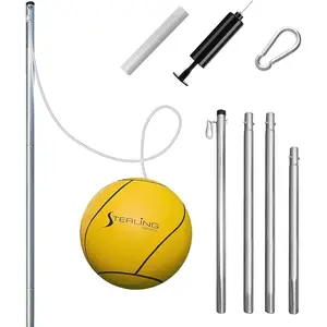 STERLING Sports Compact Tetherball Set for Outdoor Backyard with Ball and... -