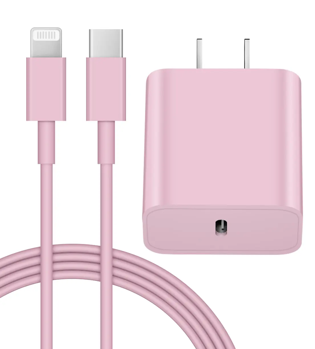 Super Hot 6-ft Super Fast Charging 1-Pack USB C Wall Charger Block with -Pack 20W PD USB C to Lightning Cable for iPhone 14/13/12/11, AirPods Pro, Mobile Smartphones Power Adapter Port portable charger retractable car charger