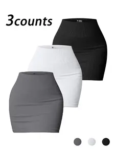 Women's High-Waisted Yoga Pants, Casual Gym Outdoor Wear, Stretchy Skin-Friendly Butt Lifting Running Skirt, Sports Skirt, All Seasons