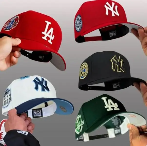 New Era MLB LA Dodgers & NY Yankees 9FORTY 59FIFTY Snapback Adjustable Baseball Cap Ivory Cream Olive Green Embroidered LA Logo Curved Brim Adjustable Unisex Baseball Hat Retro Vintage Streetwear Look Hip Hop Style Fashion Trend 2026 TikTok Viral Headwear