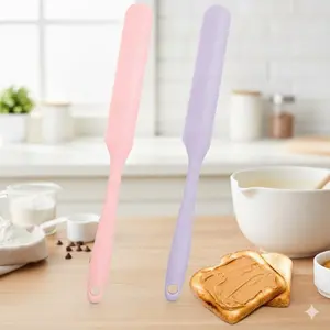 Multi-Purpose Silicone Baking Spatula Cookie Mixer Icing Scraper Heat-Resistant Kitchen Tool Set for Cakes Cupcakes Pastry Decorating Non-Stick Dishwasher Safe Utensils Pastry Decorating Tools
