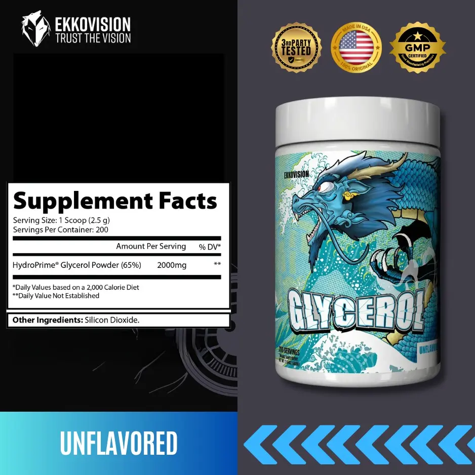 EKKO HydroPrime + Liquid Glycerol | Hydration Formula | 3rd Party Tested