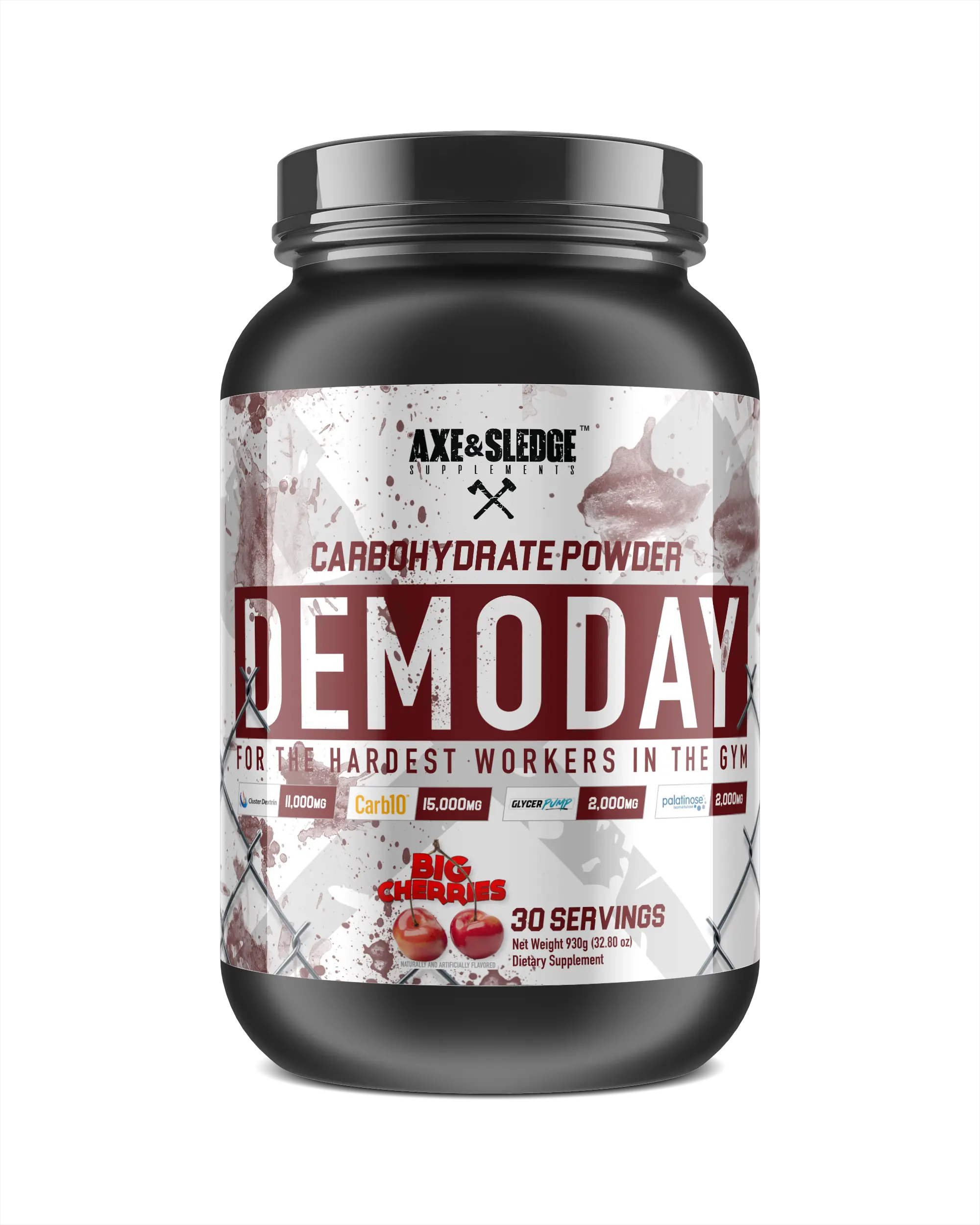 Axe & Sledge Demo Day Carbohydrate Powder - Sustained Energy & Muscle Pump – Pre/Intra/Post Workout Carb Formula - 30 Servings, Fitness, Supplement, Supplement For Fitness, Energy Boost