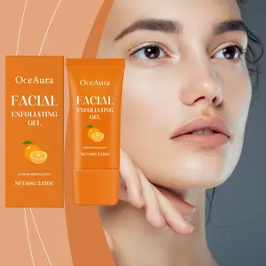 Facial Exfoliating Gel 60g Orange Enzyme Moisturizing Facial Skincare Repair Purifying, Salicylic Acid Gentle Face and Body Exfoliator