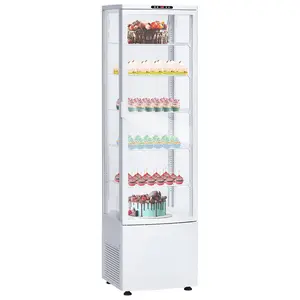 【GARVEE】308L/10.9 Cu.FT Commercial Refrigerator Display Case, Display Fridge Single-Door Pastry Display Case with LED Lighting for Home Store Gym Bar