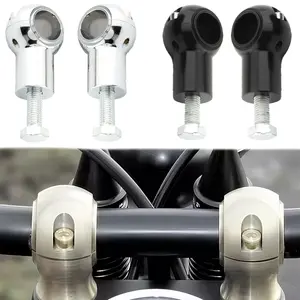 For Harley Davidson Cruisers Choppers 2 Inches (25MM) Handlebar Riser, Pair of Aluminum Alloy Handlebar Lift Clamps