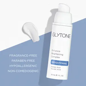 Glytone Enhance Brightening Complex with Azelaic and Glycolic Acid targets for even skin tone and improved skin clarity Comfort Radiant Skincare Clear Serums Dark Spot Remover Hyperpigmentation