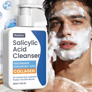 Salicylic Acid Cleanser, Salicylic Acid Daily Gentle Cleanser, Foam Cleanser, Facial Wash for Blemish Skin For All Skin, Removes Impurities, Brightens Dull Skin For ClearComplexion, Prevents Blackheads and Soothes Irritation-200G