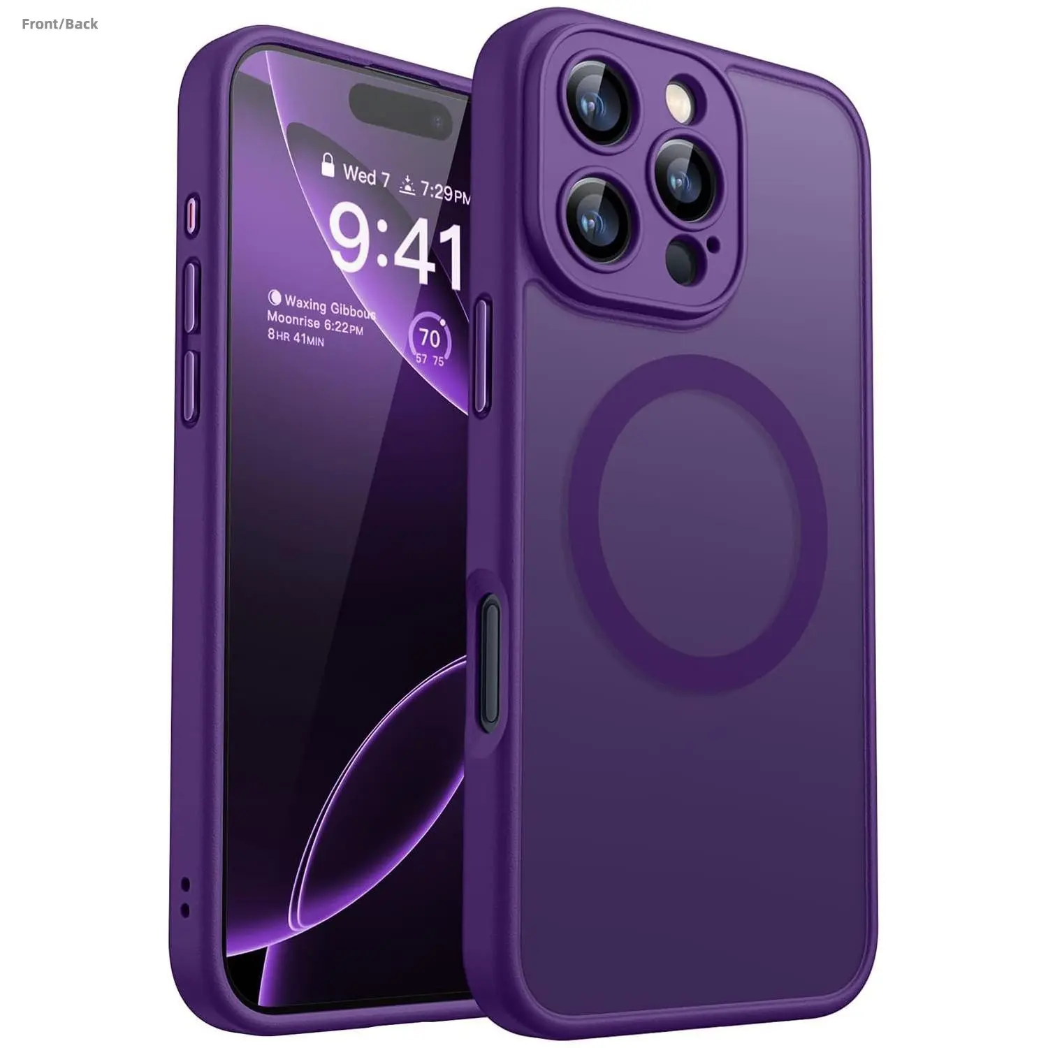Designed for iPhone 17 Pro Max 16 Pro Max 15 Pro Max Protective Cover, Cellphone Case, Shockproof Protective Covers with Magnetic, 13 FT Military Drop Protection, Compatible with Magsafe, Slim Translucent Matte Shockproof with Anti-Fingerprint Phone Case