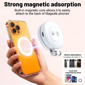 Mini Mobile Phone Magnetic Foldable Adjustable Color Temperature Portable Handheld Live Photography Beauty Photo Lightin