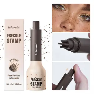 Natural Realistic Smooth Faux Freckles Freckle Pen Waterproof Long-Lasting Stamp Style Freckle Pen, Non-Drip Liquid Makeup Tool for Flawless Look