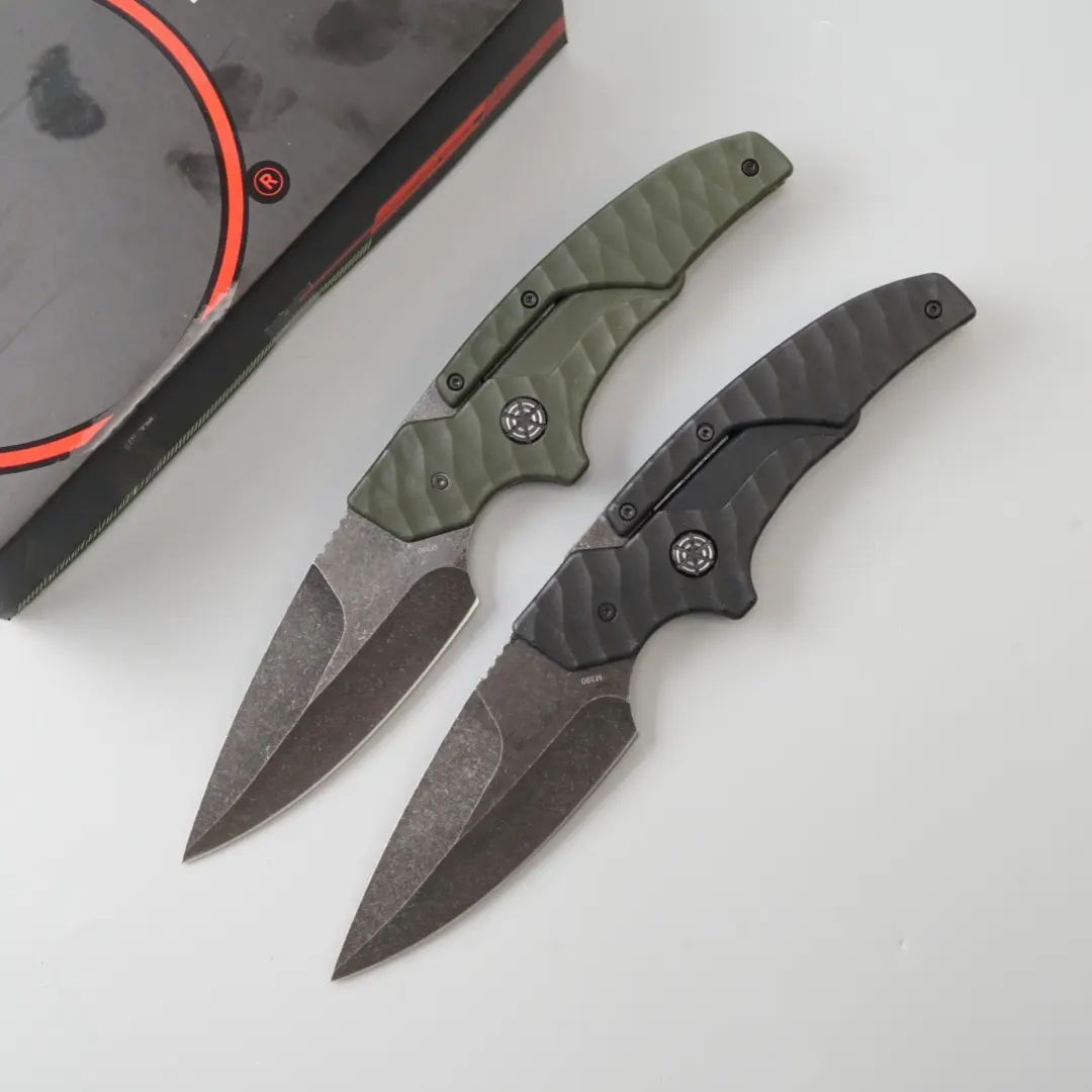 Folding knife, multifunctional camping knife, pocket knife, fruit knife, essential for the kitchen, leather knife cover as a gift, men's and women's gifts