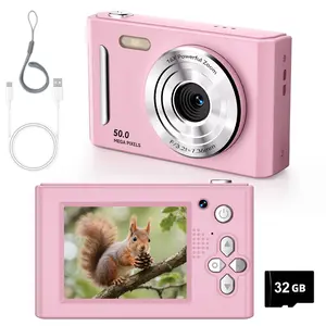 2.4-Inch Screen Digital Video Camera - Anti-Shake Digital Video Camera, 32GB SD Card Included - Built-In Music Player - Perfect Birthday Gift