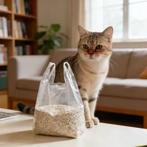 150pcs Reusable Plastic Shopping Bags, 18cm X 28cm, Ideal for Grocery Stores and Home Use, Cat Litter Storage Bag, Pet Waste Collection Bag