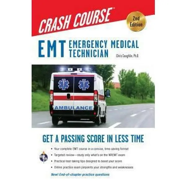 USED Book - EMT (Emergency Medical Technician) Crash Course with Online Practice Test, 2nd Edition: Get a Passing Score in Less Time by Coughlin, Christopher (Paperback) - english
