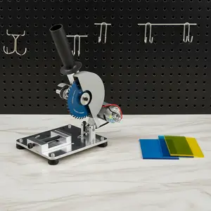 Portable Tabletop Saw With 2 Blades 0 45 Angle For Wood Metal Cutting home essentials