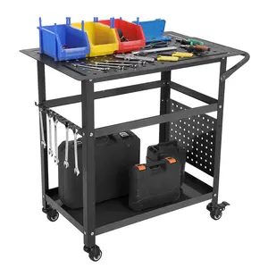 36 x 24 Inch Portable Rolling Welding Table 600LBS Capacity Welding Workbench Table with Wheels