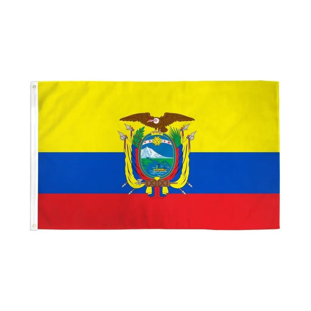 Ecuador National Flag, 3x5ft Polyester Wall Decor Flag, Dye Sublimation Festive & Party Decor Banner, Wall Decor Flags
