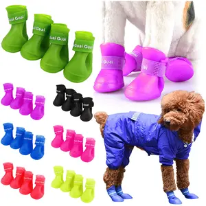 Pet Dog Puppy Sporty Shoes Boots Winter Waterproof Rainproof Snow Shoes Rubber Sole 2022
