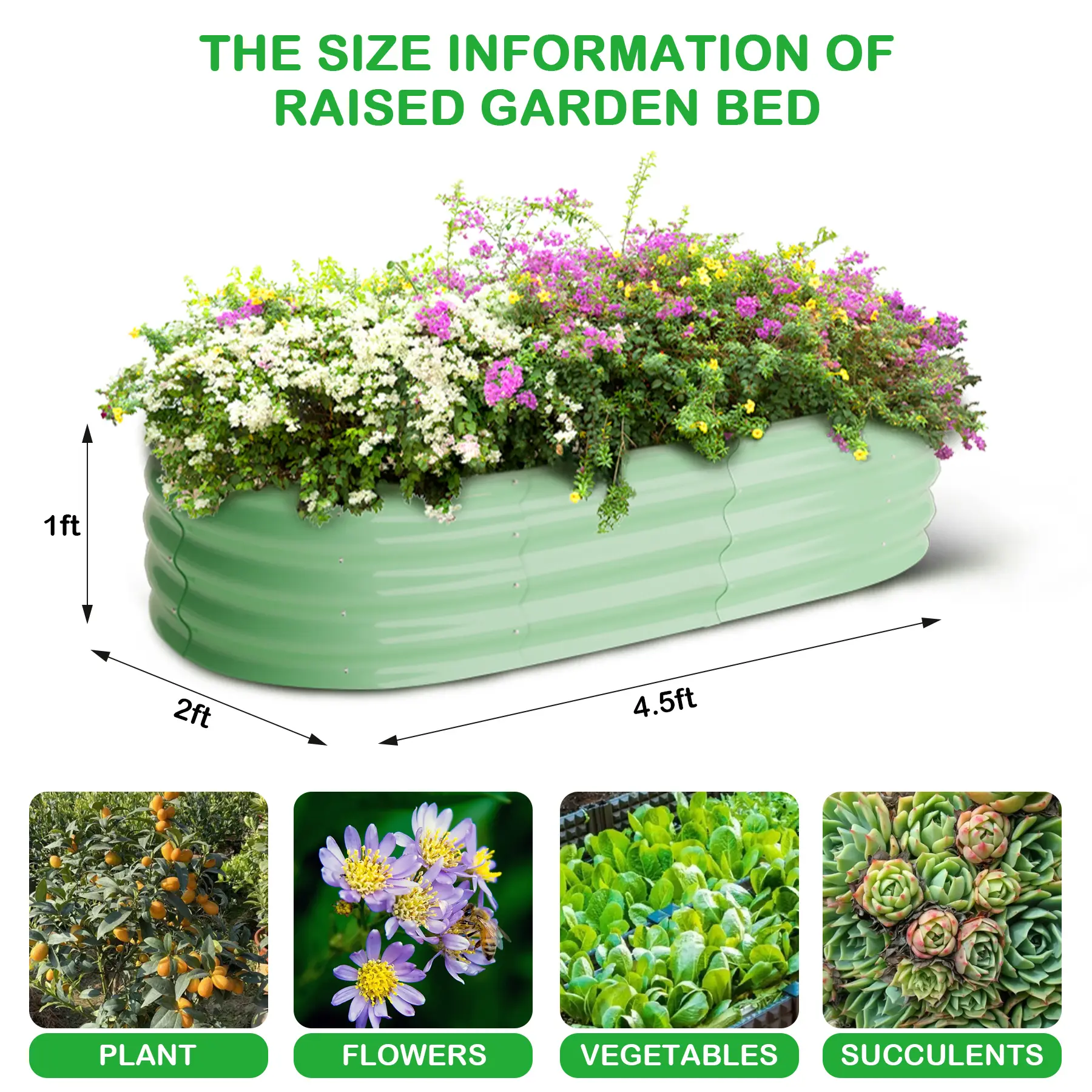 GARVEE 2-Pack Galvanized Raised Garden Beds – Large Above Ground Metal Planter Box Kit for Vegetables, Flowers & Fruits – Rust-Proof, Easy Assembly – Space-Saving Design – Perfect for Backyard, Patio & Balcony Gardening – Durable & Ready to Grow!