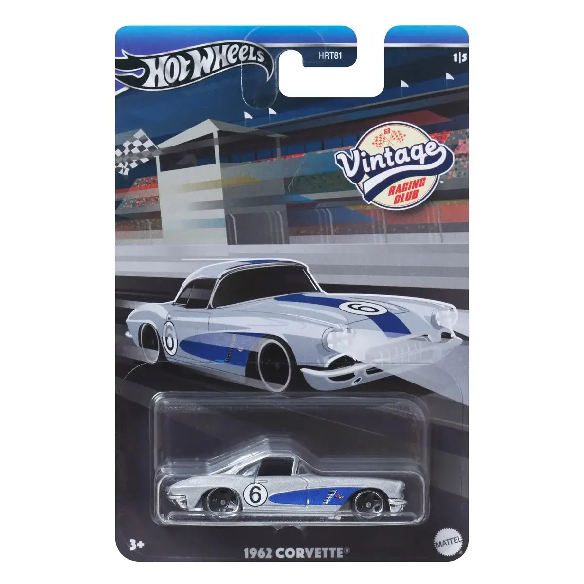 2024 Hot Wheels Vintage Racing Club Mix 2 #1 1962 Corvette