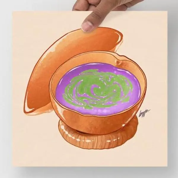 Atol Shuco Poster – El Salvador Comida Tipica / Wall Art / Digital Print / Cultural Art Poster