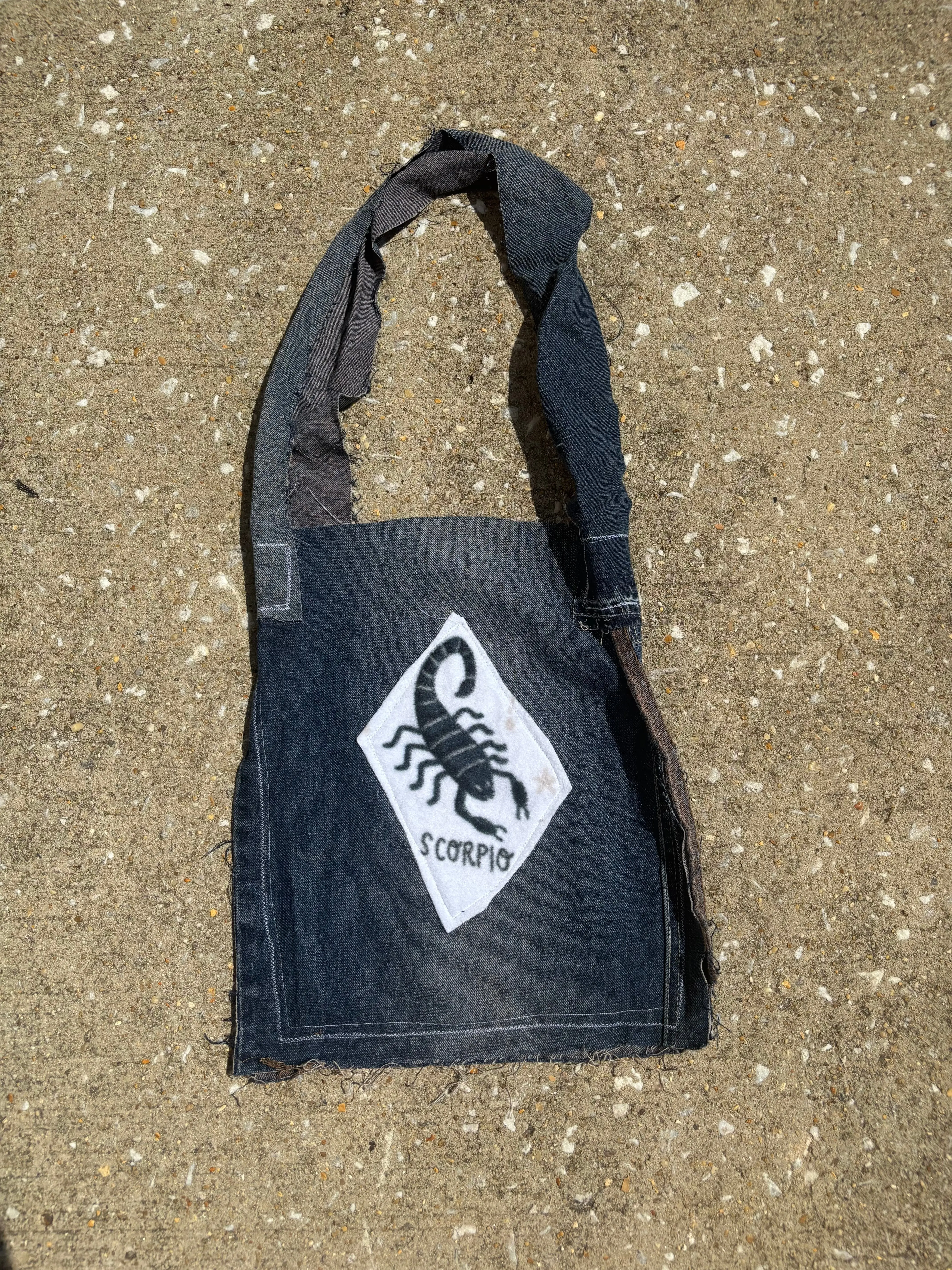 Scorpio Denim Tote Bag