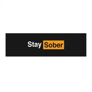 Stay Sober Bumper Stickers for Car Decoration Recovery Support Sobriety Reminder Inspirational Quotes Truck Decals Automobile Decals Vibrant Colors UV Protective Matte Finish